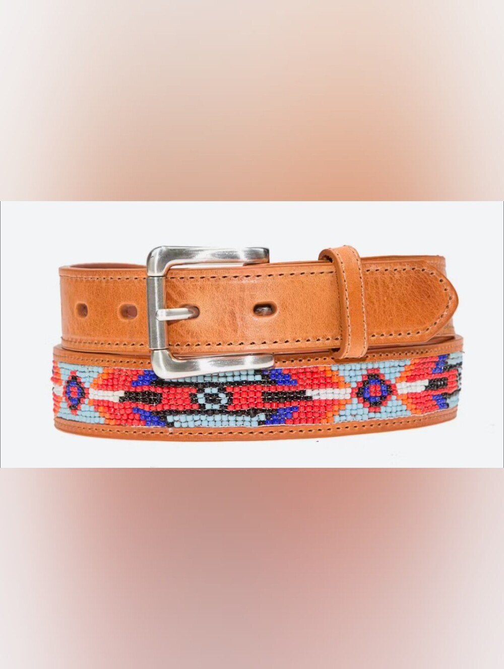 The Umpqua Beaded Belt by Will Leather Goods Umpqua Beaded Belt NWT